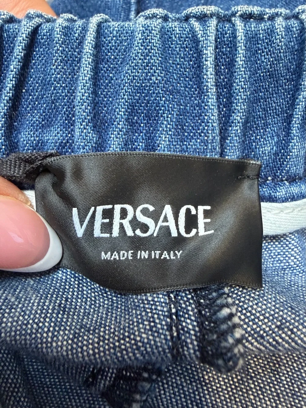 Versace Kids NWT Pull-On Denim Jogger Jeans 110cm Made in Italy Authentic